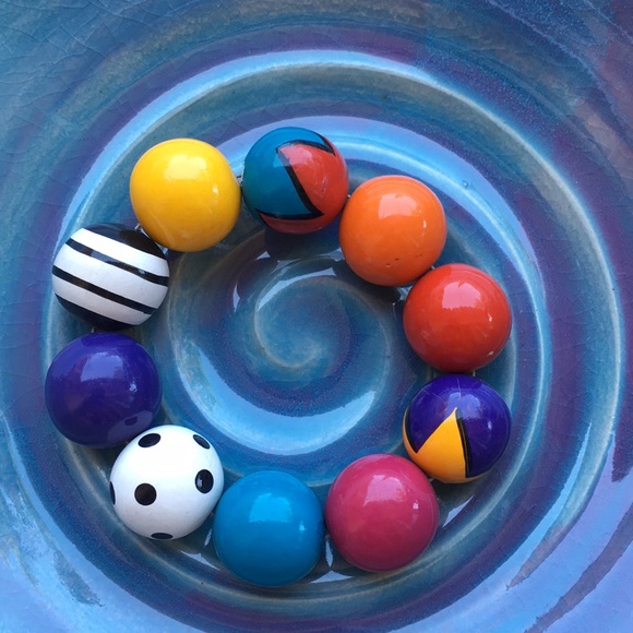 Jewelry - Fun painted gumball bead bracelet
